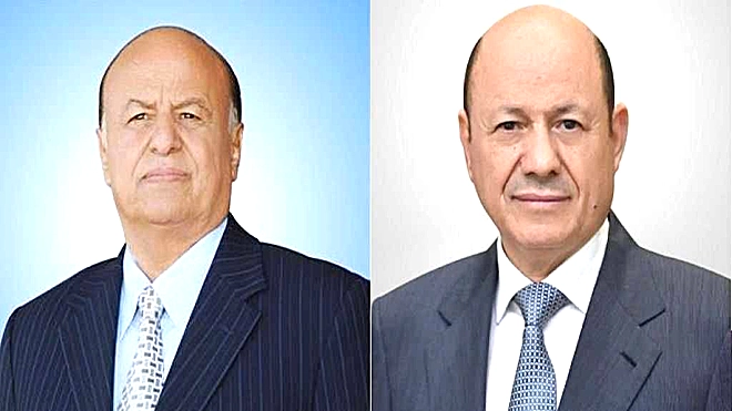 رشاد العليمي يطمئن على صحة عبدربه منصور